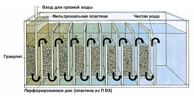 Биофильтр должен обеспечить бактериям субстрат и воду с высоким содержанием кислорода