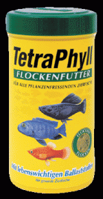 Корм для рыб TetraPhyll, хлопья раститительные 250 мл