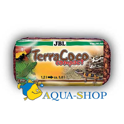 Спрессованная кокосовая стружка. Субстрат JBL Terra Coco Compact, 500 г