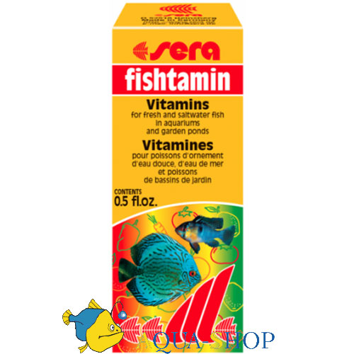 Витамины для рыб Sera Fishtamin, 100 мл