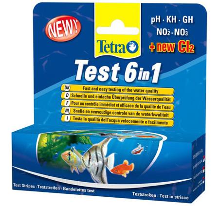 Набор полосок-тестов TETRA Test 6 in 1, 25 шт