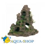 Аквариумная декорация TRIXIE - Скала с пещерой с растениями, пластиковый 31,5 см