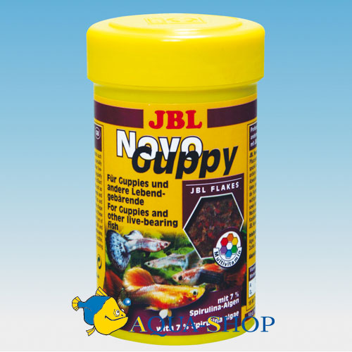 Корм для живородящих карпозубовых рыб JBL NovoGuppy, 250 мл