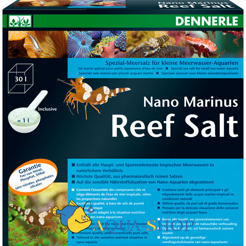 Соль морская для небольших морских аквариумов Dennerle Nano Marinus ReefSalt, 1 кг