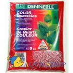 Грунт Dennerle Color-Quarz, гравий 1-2 мм, красный, 5 кг