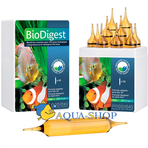 Гиперконцентрированный бактериальный препарат Prodibio Bio Digest Pro, 10 ампул, 1х10000 л