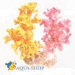 Коралл пластиковый REPLICA LIVE CORAL, L120 x W120 x H180 мм, желтый