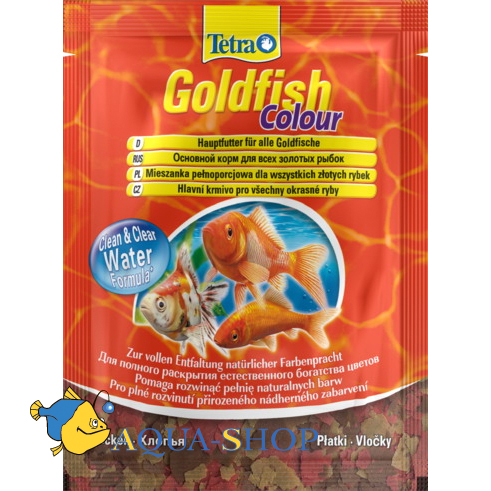 Корм для рыб Tetra Goldfish Colour, хлопья пакет, 12г