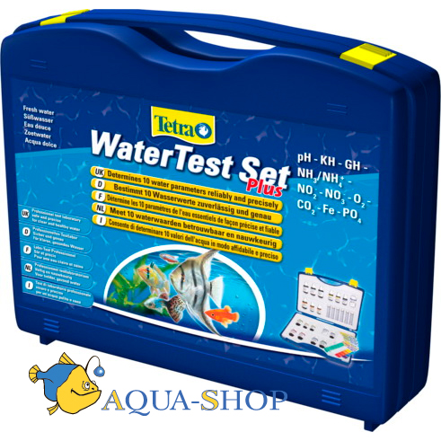 Набор тестов TETRA Water Test Set Plus pH/KH/GH/NH3/NH4/NO2/NO3/O2/CO2/Fe/PO4, в чемоданчике