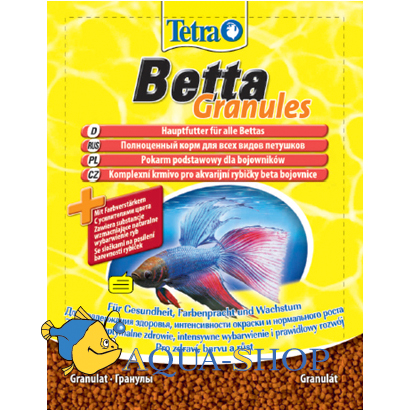 Корм для рыб TetraBetta Granules Sachet, гранулы, пакет 5 гр