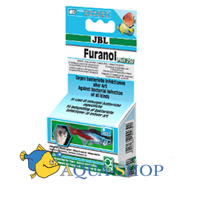 Лекарство от бактериальных инфекций JBL Furanol Plus 250, 20 таб.