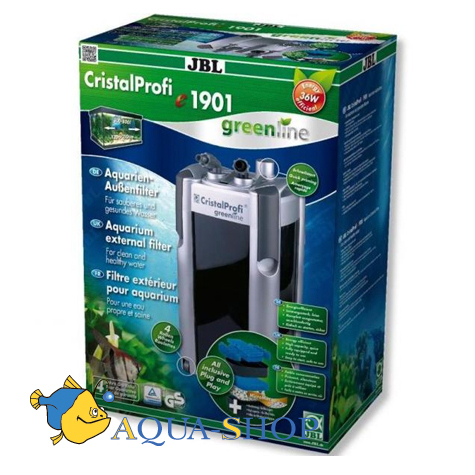 Фильтр внешний JBL CristalProfi e1901 greenline, для аквариума от 300 до 800 литров до 150 см 1900 л/ч экономичный