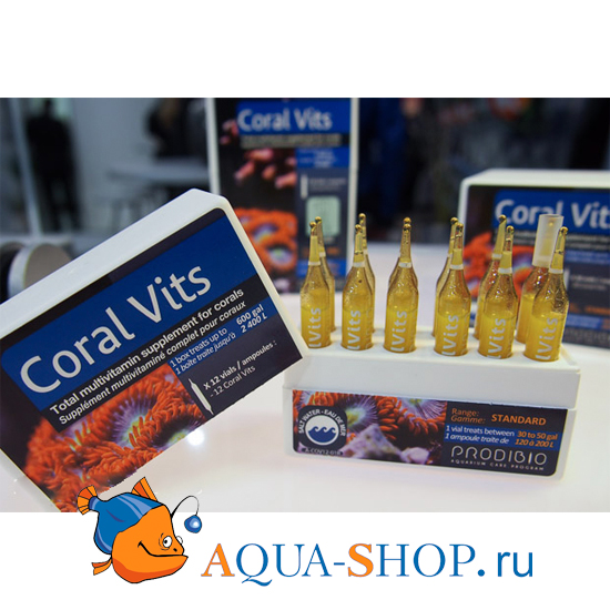 Препарат Prodibio Coral Vits жиро- и водорастворимые витамины для кораллов (12 шт)