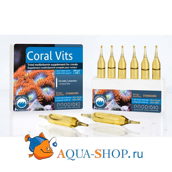 Препарат Prodibio Coral Vits жиро - и водорастворимые витамины для кораллов (6 шт)