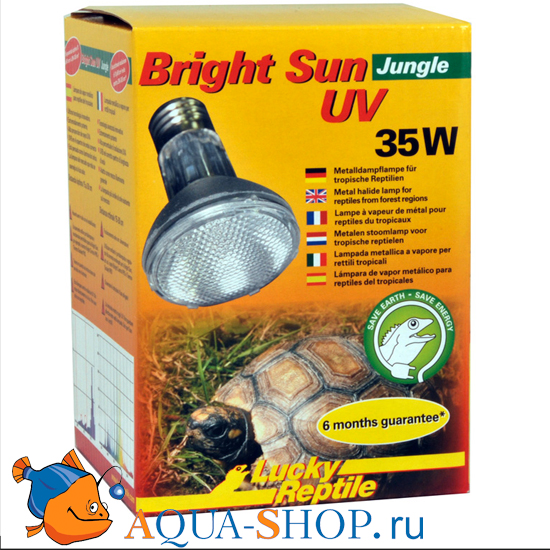 Лампа Lucky Reptile МГ Bright Sun UV Jungle 35Вт Цоколь E27