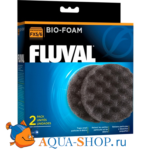 Губка механической и биологической очистки для фильтров FLUVAL FX5/FX6 (2 шт)