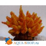 Коралл пластиковый желто-оранжевый, 11.5x10x9 см