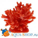 Коралл пластиковый красный, 8х8х6.5 см
