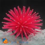 Коралл силиконовый на керамической основе, пурпурный 4.5х4.5х4 см