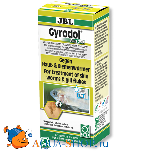 Лекарство от червеобразных паразитов JBL Gyrodol Plus, 100 мл