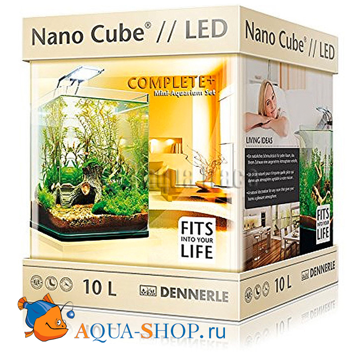 Аквариум Dennerle Nano Cube Complete Plus Nano Power LED, 10л