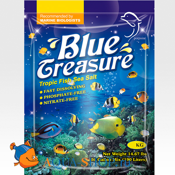 Соль BLUE TREASURE Tropical Fish Sea Salt 25кг мешок