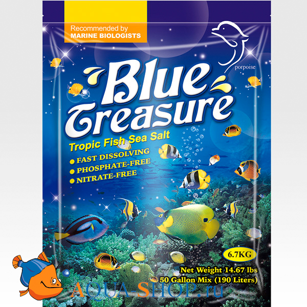  BLUE TREASURE Tropial Fish Sea Salt 6,7  