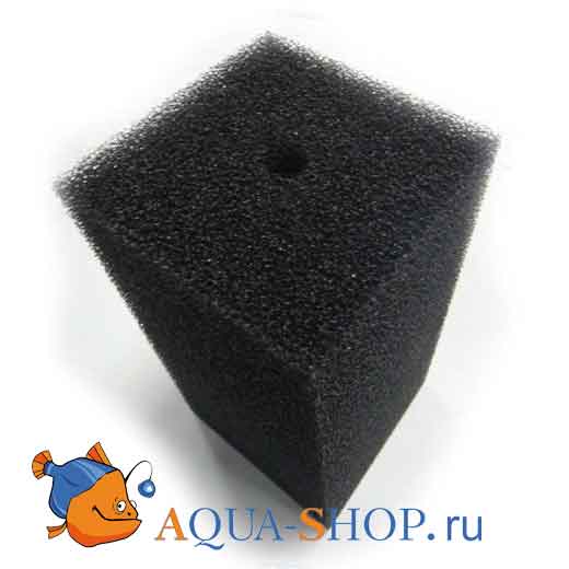 Губка ROOF FOAM фильтрующая пенополиуритановая 200х100х100 мм PPI 20 черная