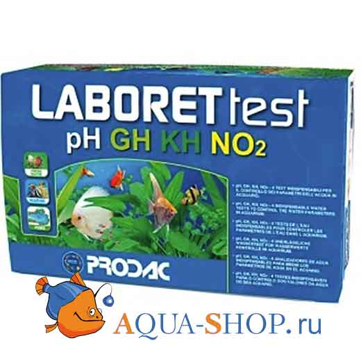 Набор тестов Prodac Laboret 4 из 4 тестов pH, GH, KH, NO2