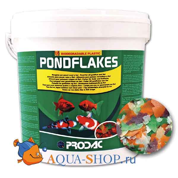 Корм для прудовых рыб Prodac Pondflakes 11,2л 1000г в хлопьях