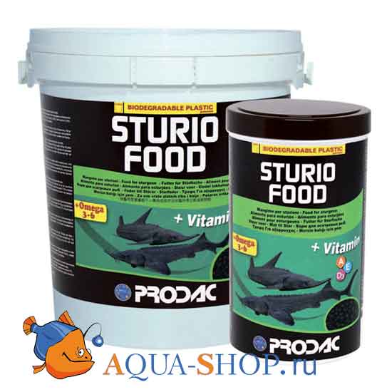 Корм для осетров и стерляди Prodac Sturio food 5л 3 кг в гранулах