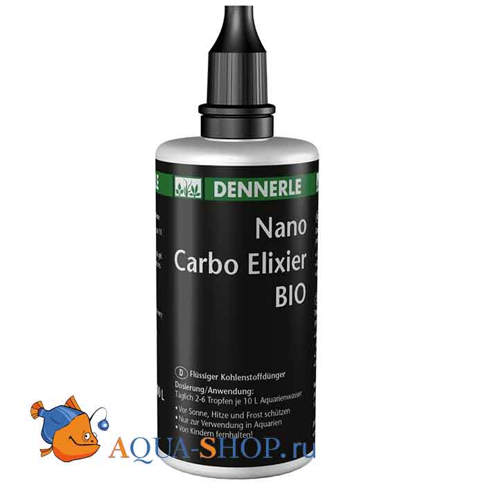 Удобрение Dennerle Nano Carbo Elixier BIO жидкое углеродное с калием и микроэлементами, 100 мл на 5000 л.