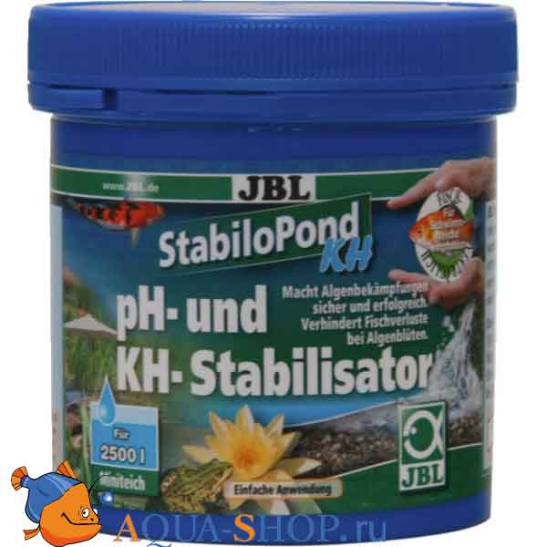 Средство для прудов JBL StabiloPond KH -  для стабилизации значения Ph в садовых прудах, 250г на 2500 л