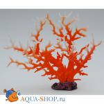 Коралл пластиковый оранжевый с белым 35х15х28см (SH9106MORW)