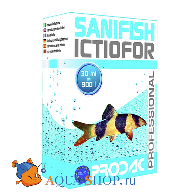 Препарат от ихтиофтириуса Prodac Sanifish Ictiofor 30 мл