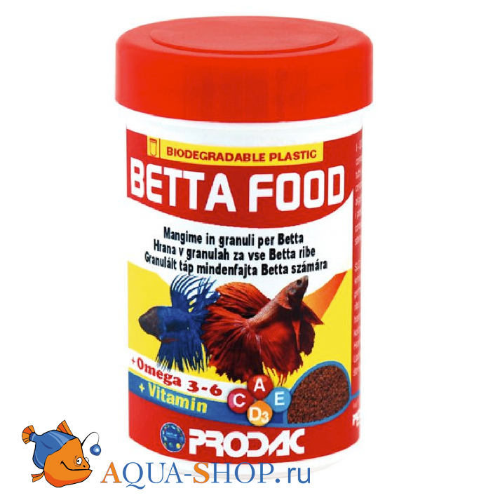 Корм для петушков Prodac Betta Food, гранулы 100 мл/30г