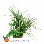 Офиопогон. Композиция из искусственных растений с бамбуком ArtUniq, 20 см