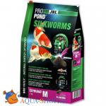 Корм для прудовых рыб JBL ProPond Silkworms M лакомство для карпов кои среднего размера Шелкопряды, 1,0 кг (3 л)