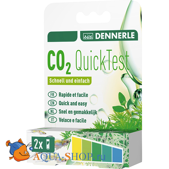 Тест Dennerle CO2 QuickTest на содержание углекислого газа в аквариумной воде