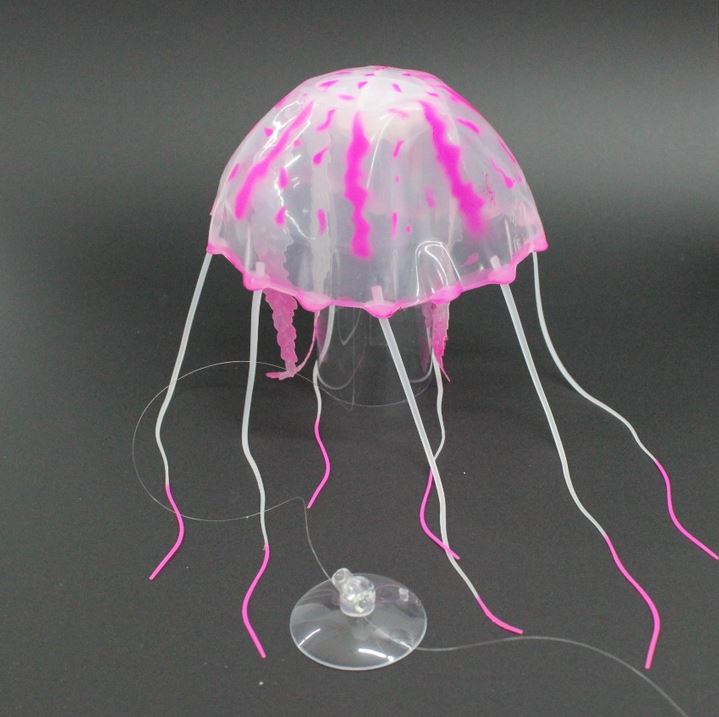 Декор "Медуза" плавающая розовая 10,5*20 см