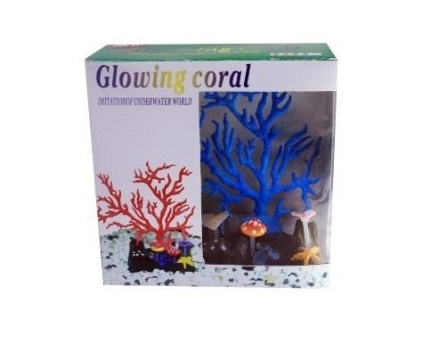 Коралл "светящийся" синий 16*16 см
