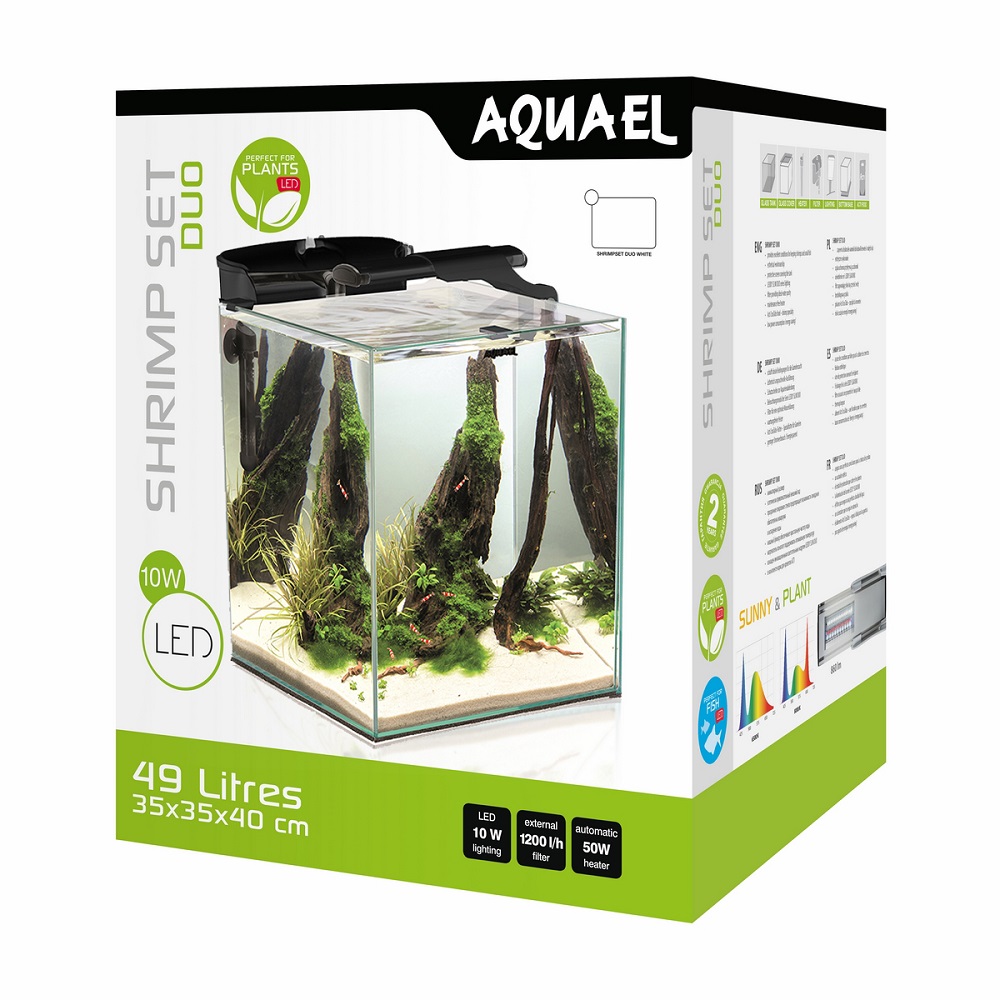 Аквариум Aquael Shrimp Set DUO LED 49 л черный 35*35*40 см