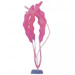 Растение  пластиковое GLOFISH розовое флуоресцентное 40 см