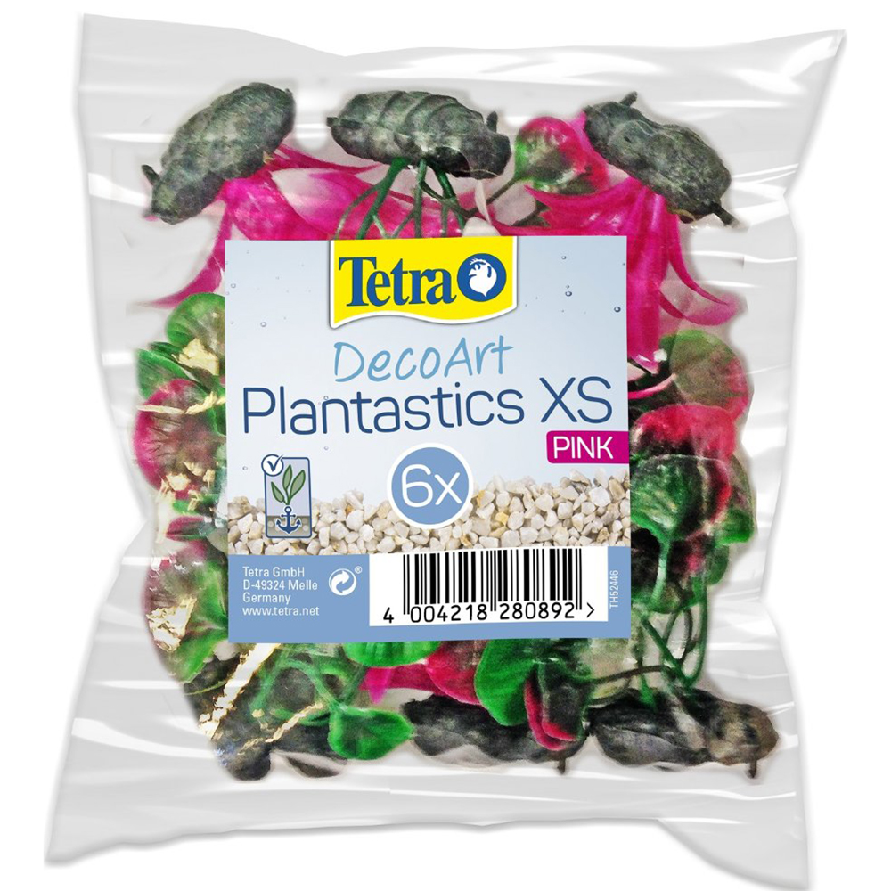 Растение пластиковое Tetra DecoArt Plantastics XS розовое 6см
