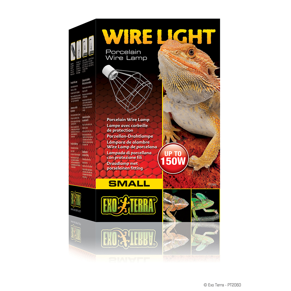 Светильник  с фарфоровым патроном ExoTerra Wire Light small (брак упаковки)
